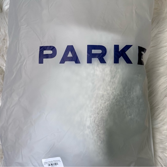 New in package PARKE Gray Mockneck with Pink Letters long sleeve - Picture 7 of 7